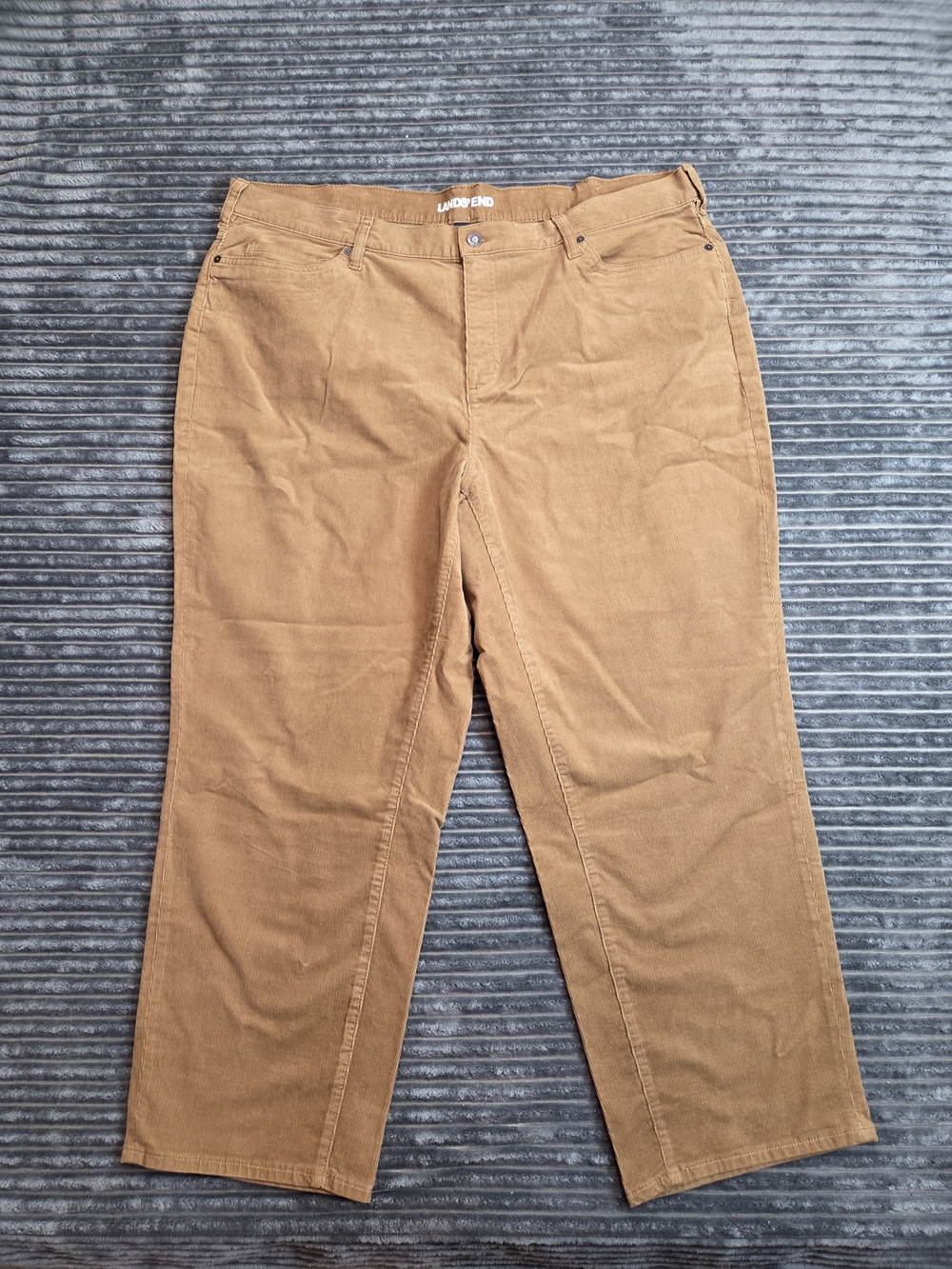 Lands' End Women's Corduroy Pants in Tan